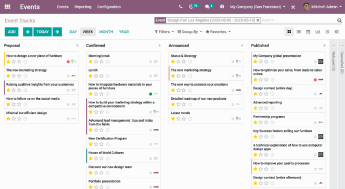 Evenementen module - Beheer sprekers Evenementen module - Beheer sprekers